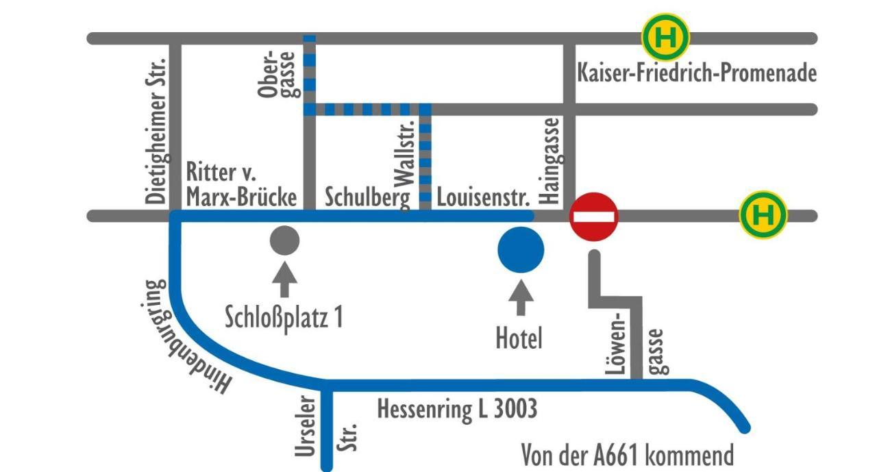 Hotel Am Schloss Darmstaedter Hof Bad Homburg vor der Höhe Dış mekan fotoğraf